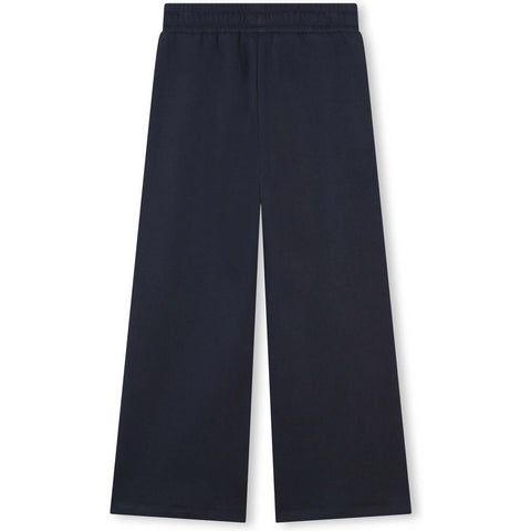 Chloe Girls Organic Navy Flare Trousers