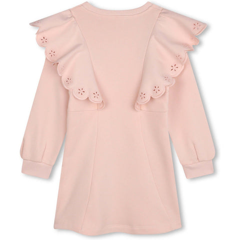 Chloe Girls Peach Frill Dress