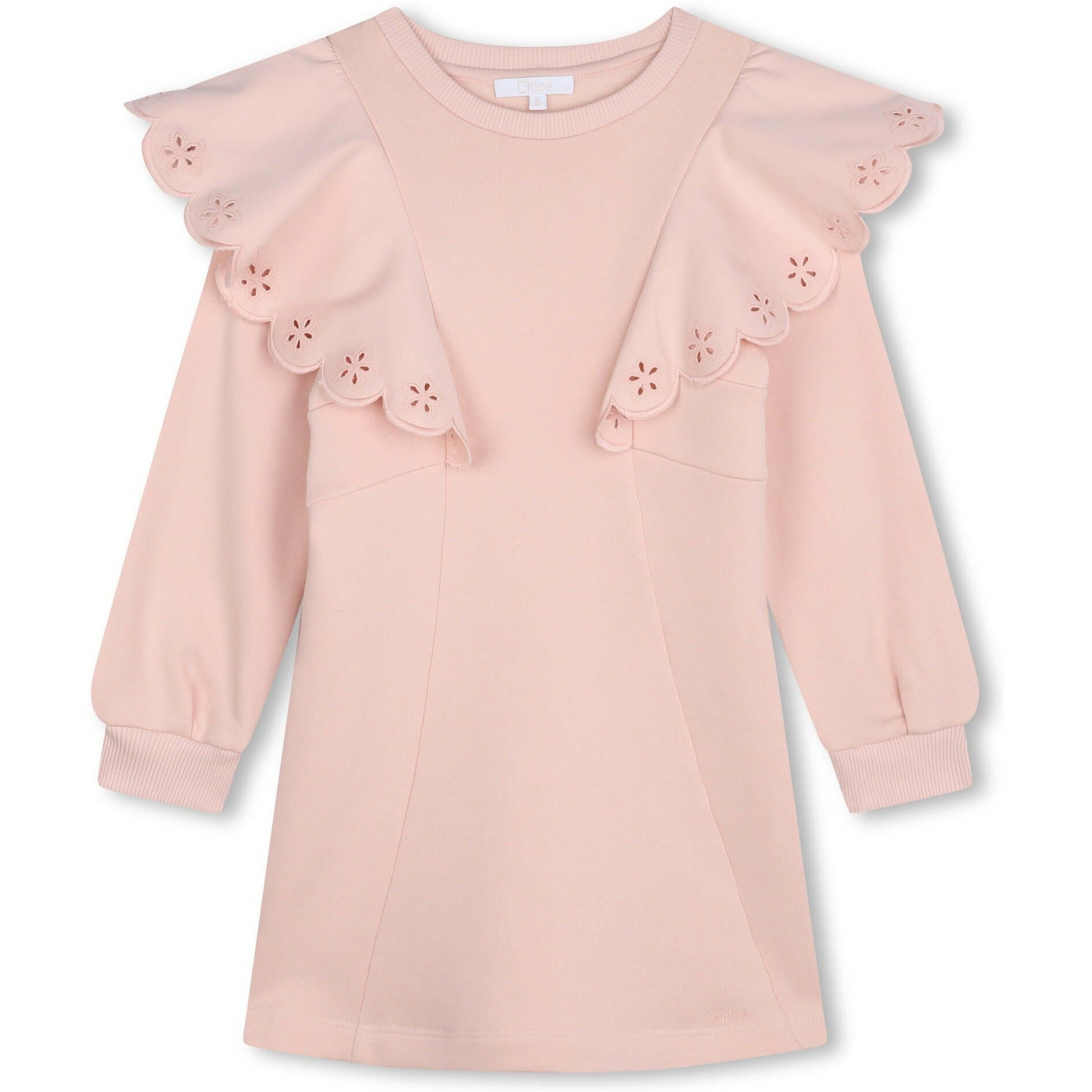 Chloe Girls Peach Frill Dress