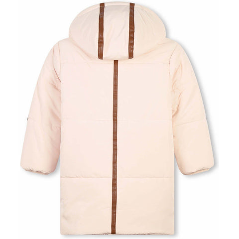 Chloe Girls Peach Puffer Coat