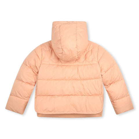 Chloe Girls Peach Quilted Puffer Jacket