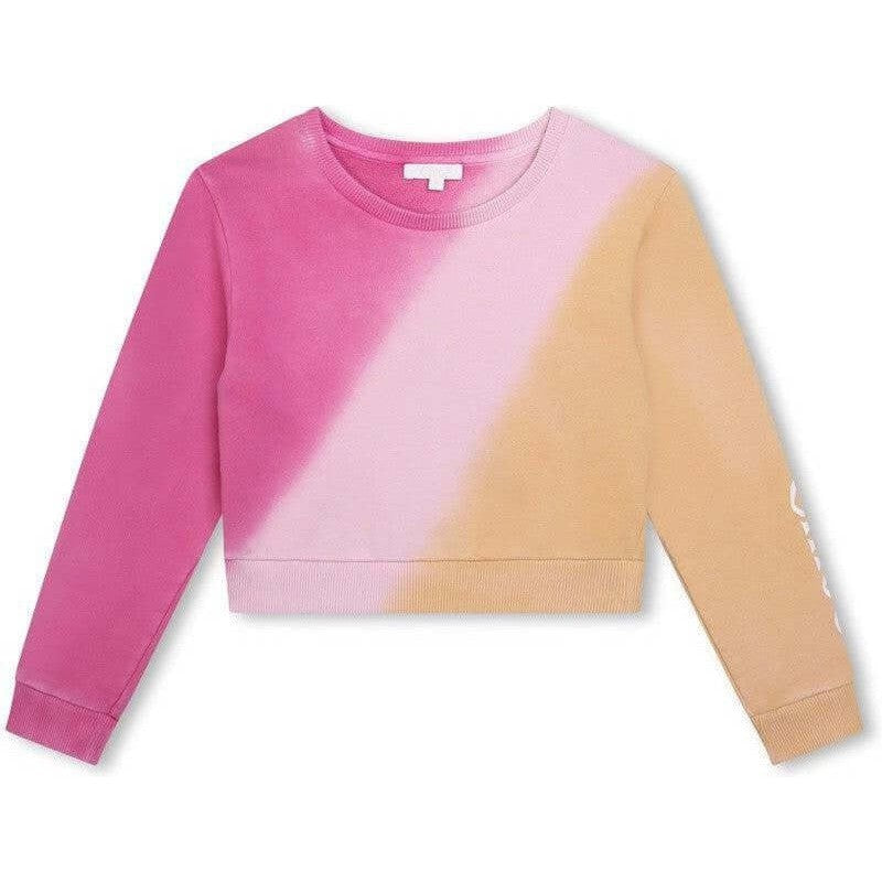 Chloe Girls Pink Tie Dye Sweatshirt
