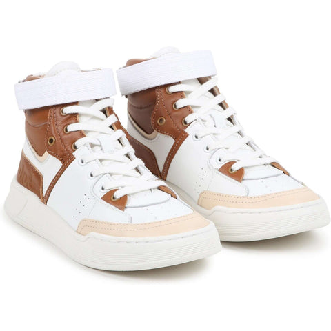 Chloe Girls White Trainers