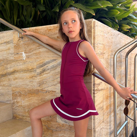 Ansandro Girls Raspberry Skort Dress
