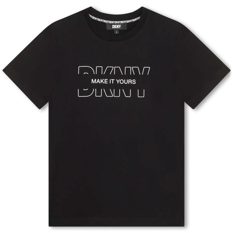 DKNY Boys Black Short Sleeves T-Shirt