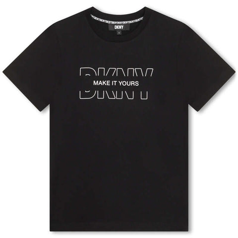 DKNY Boys Black Short Sleeves T-Shirt