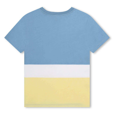 DKNY Boys Blue & Lemon Block T-Shirt