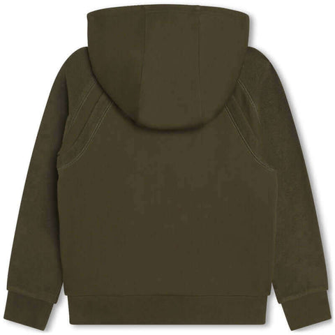 DKNY Boys Khaki Logo Hooded Jacket