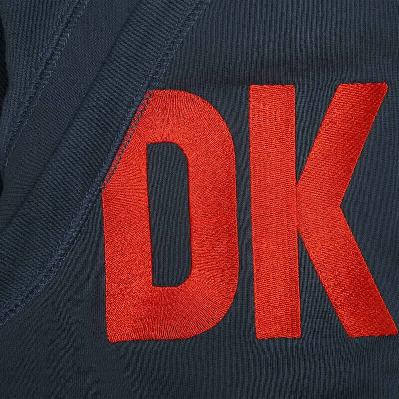 DKNY Boys Navy Logo Zip Up Hooded Jacket