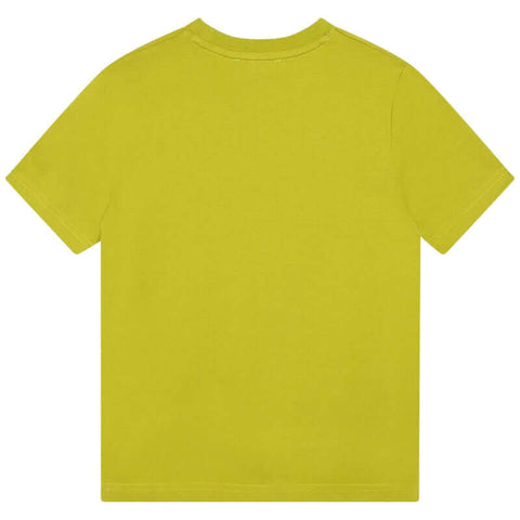 DKNY Boys Organic Yellow Logo T-Shirt
