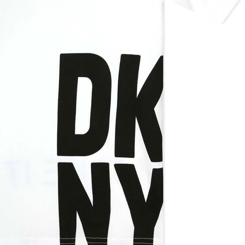 DKNY Boys White Short Sleeve T-Shirt