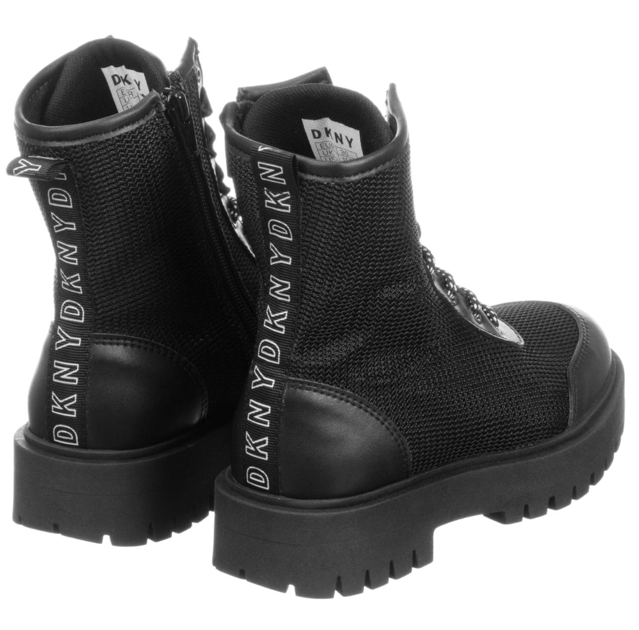 DKNY Girls Black Boots