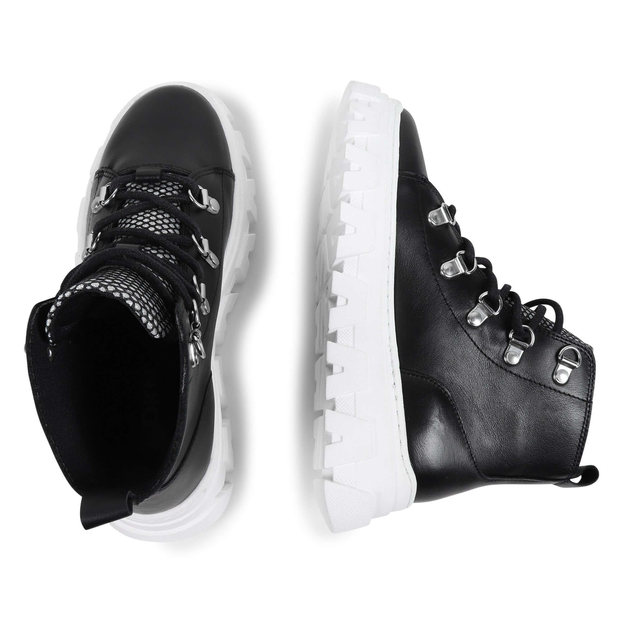 Girls Black Lace Up Ankle Boots Liverpool