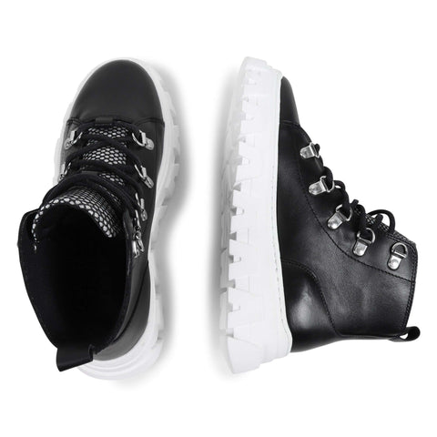 DKNY Girls Black Lace Up Ankle Boots