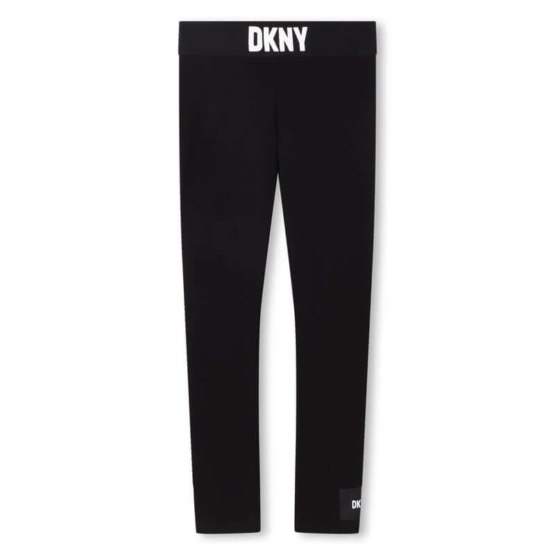 DKNY Girls Black Leggings