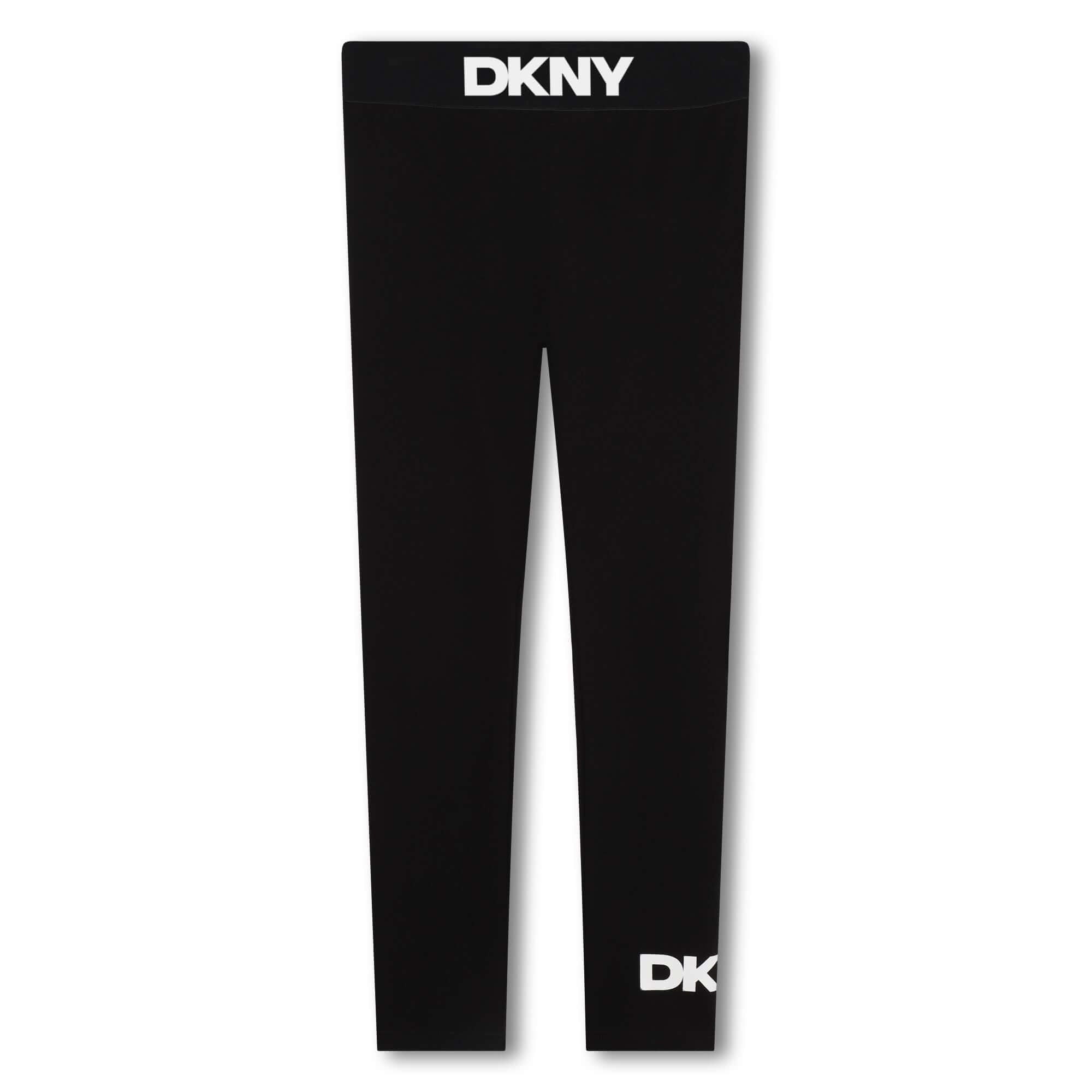 DKNY Girls Black Leggings