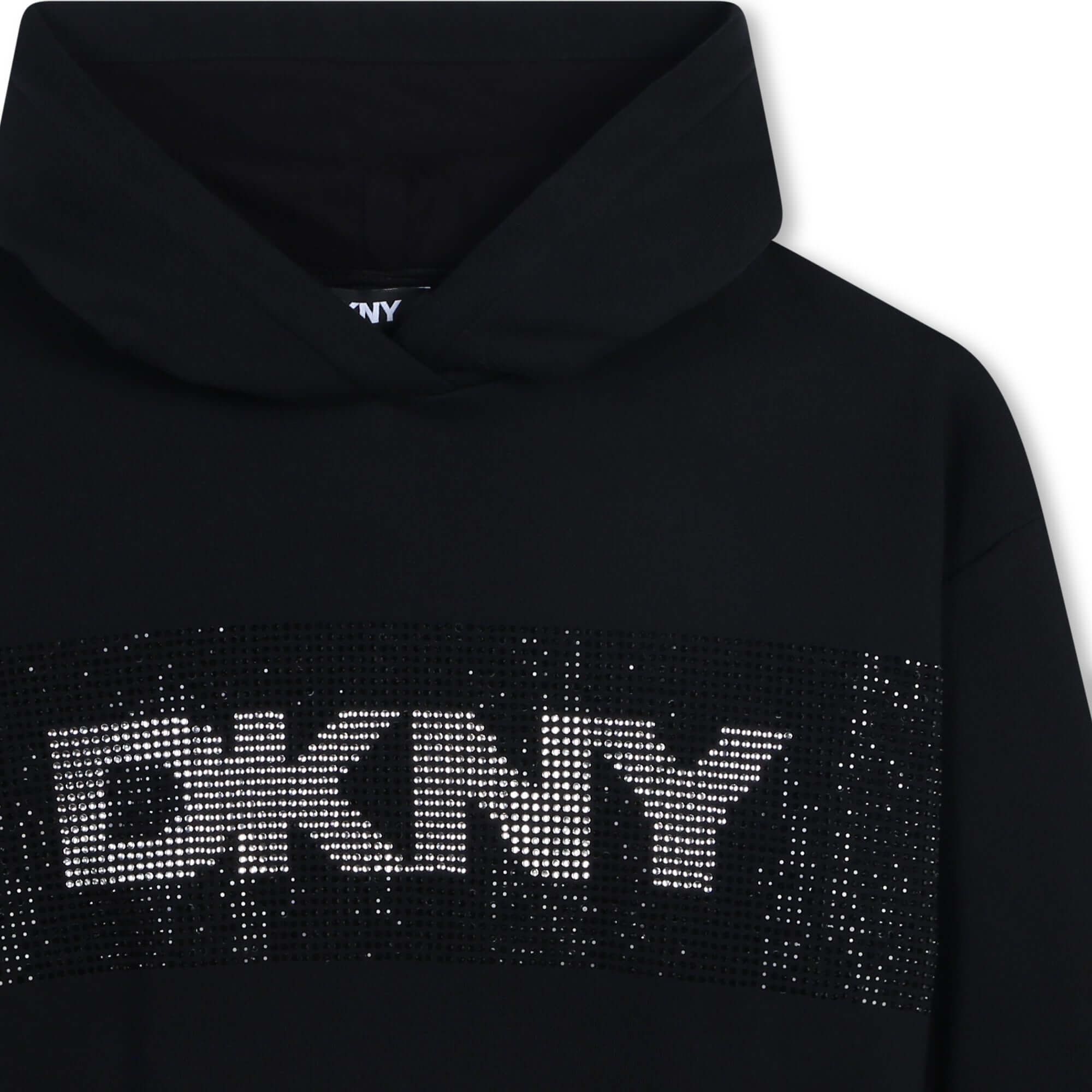 DKNY Girls Black Logo Hoodie