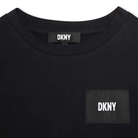 DKNY Girls Black Long Sleeve T-Shirt