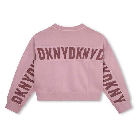 DKNY Girls Dusty Pink Sweatshirt