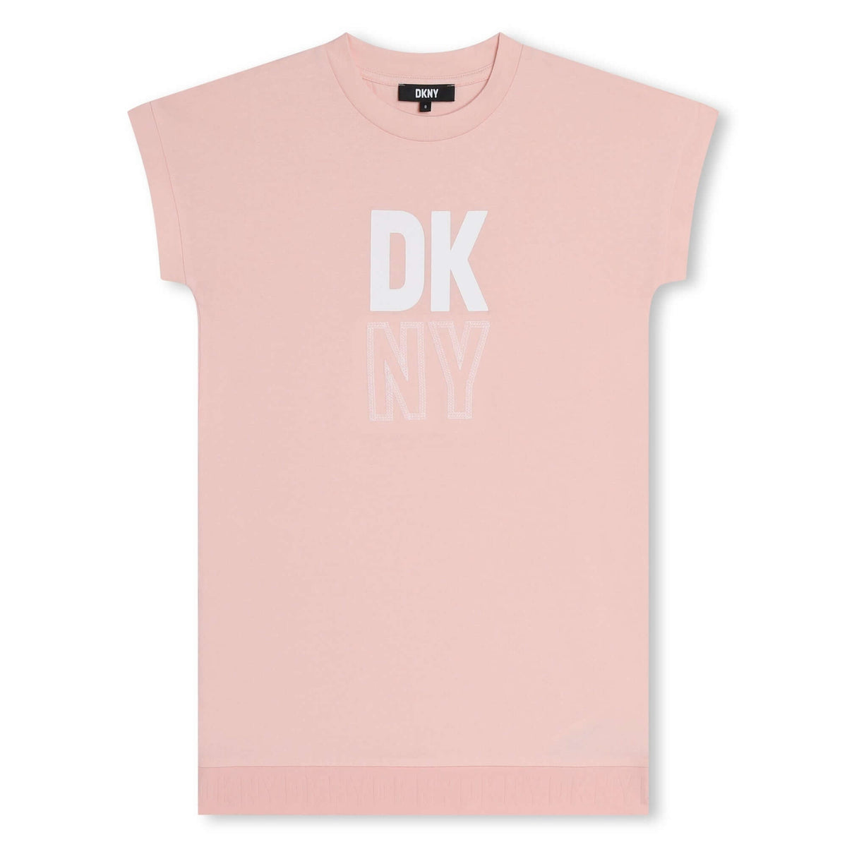 DKNY Girls Pink Logo Dress
