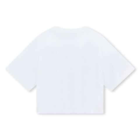 DKNY Girls White Logo Top