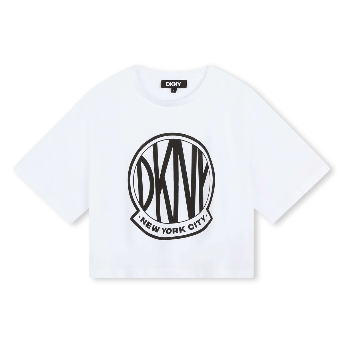 DKNY Girls White Logo Top