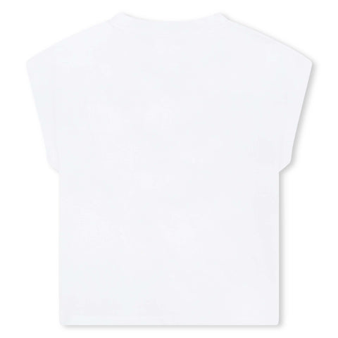 DKNY White & Black Logo T-Shirt