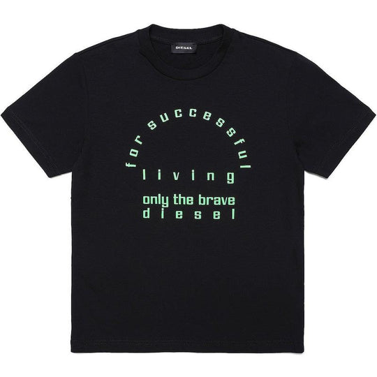 Boys Black Brave T-Shirt