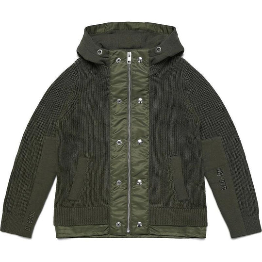 Boys Khaki Zip-Up Jacket