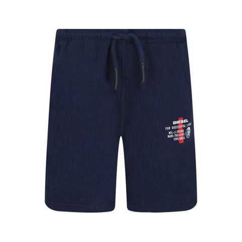 Diesel Boys Navy Successful Living Cotton Shorts