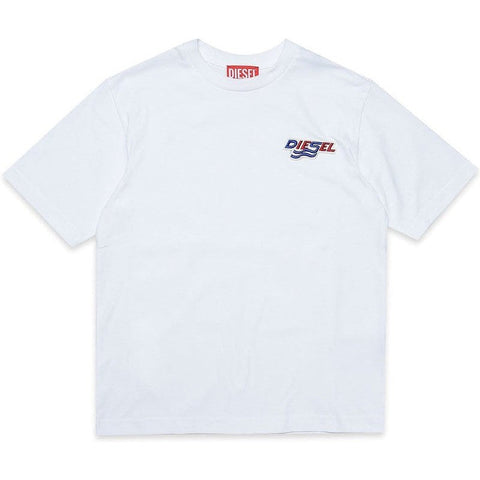 Diesel Boys White Icon Logo T-Shirt