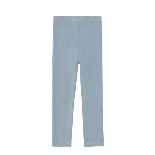 Baby Boys Blue Ribbed Leggings