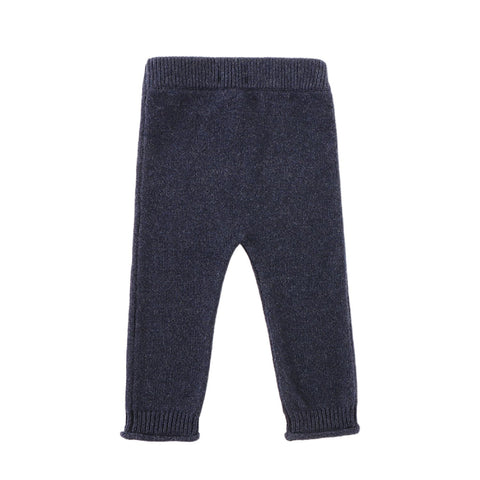 Donsje Boys Navy Trig Merino Wool Trousers