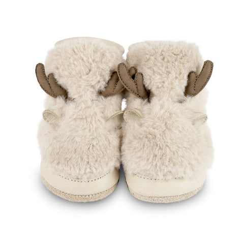 Donsje Cream Richy Reindeer Booties