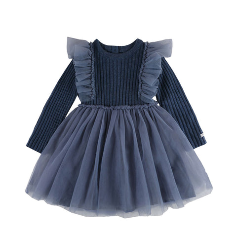 Donsje Girls Blue Bilie Dress