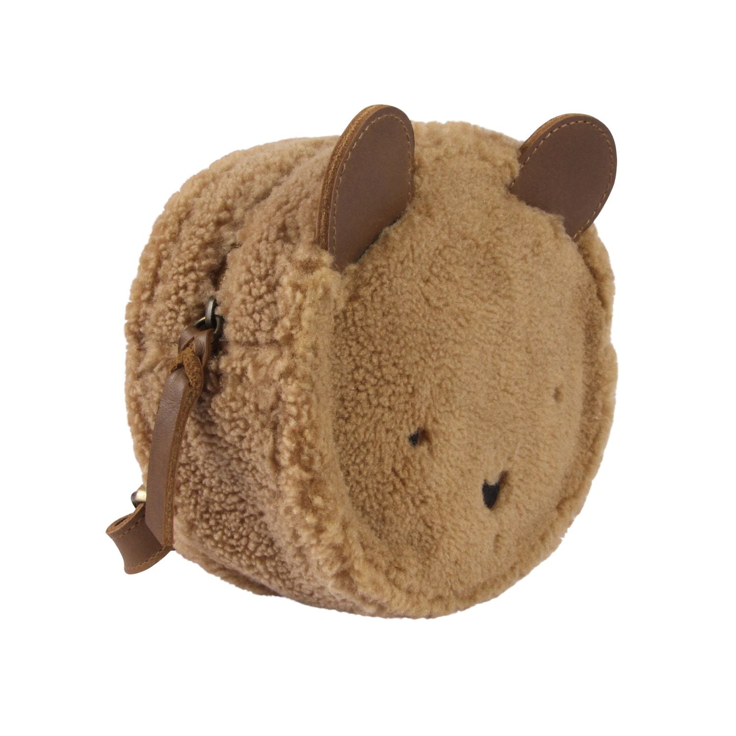 Donsje Girls Brown Pugi Bear Backpack