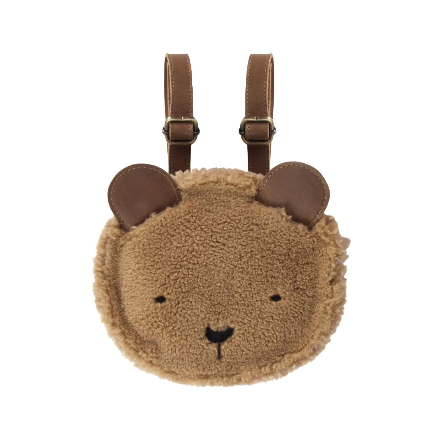 Donsje Unisex Brown Pugi Bear Backpack