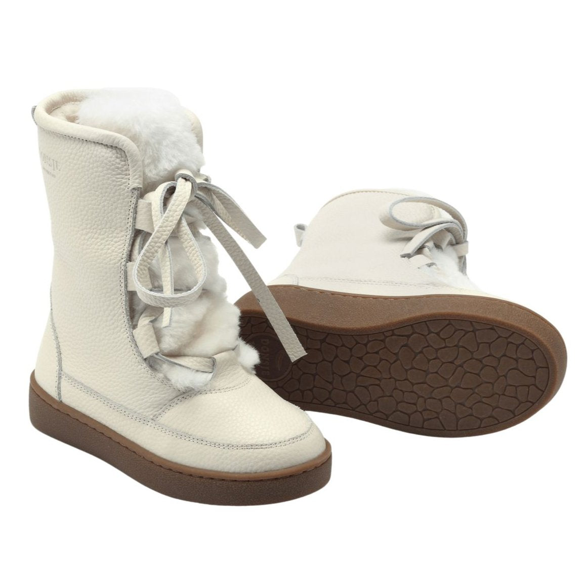 Donsje Girls Cream Sonny Boots