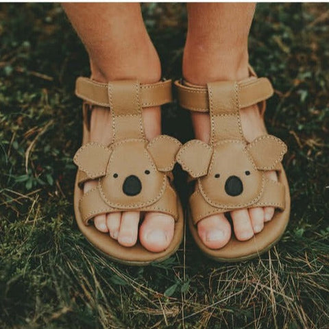 Donsje Girls Koala Leather Sandals