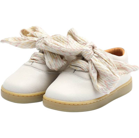 Donsje Girls Meilly Cream Leather Shoes