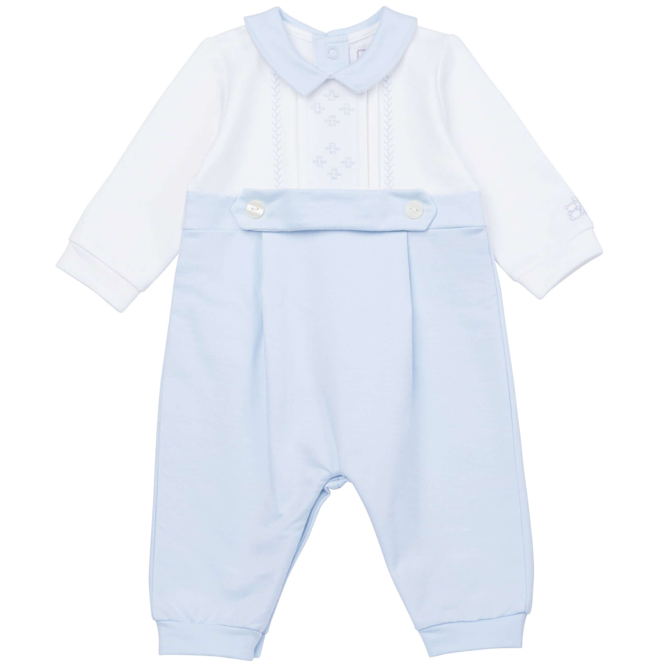 Emile Et Rose Baby Boys Blue Babygrow