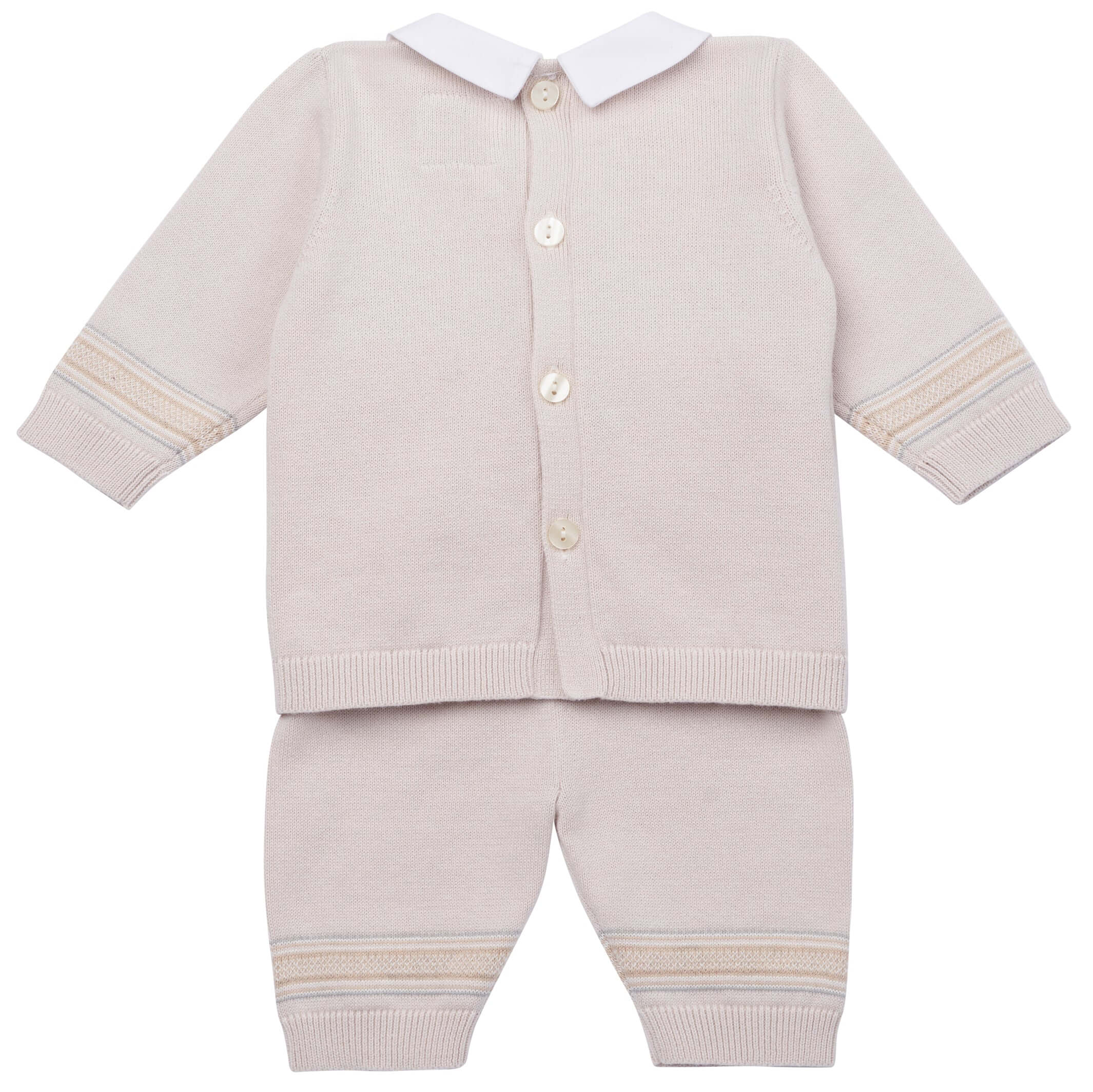 Emile Et Rose Baby Boys Beige Knitted Set