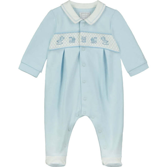 Baby Boys Blue Eddie Babygrow