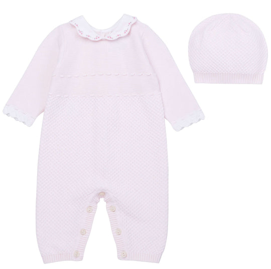 Baby Girls Knitted Outfit & Hat