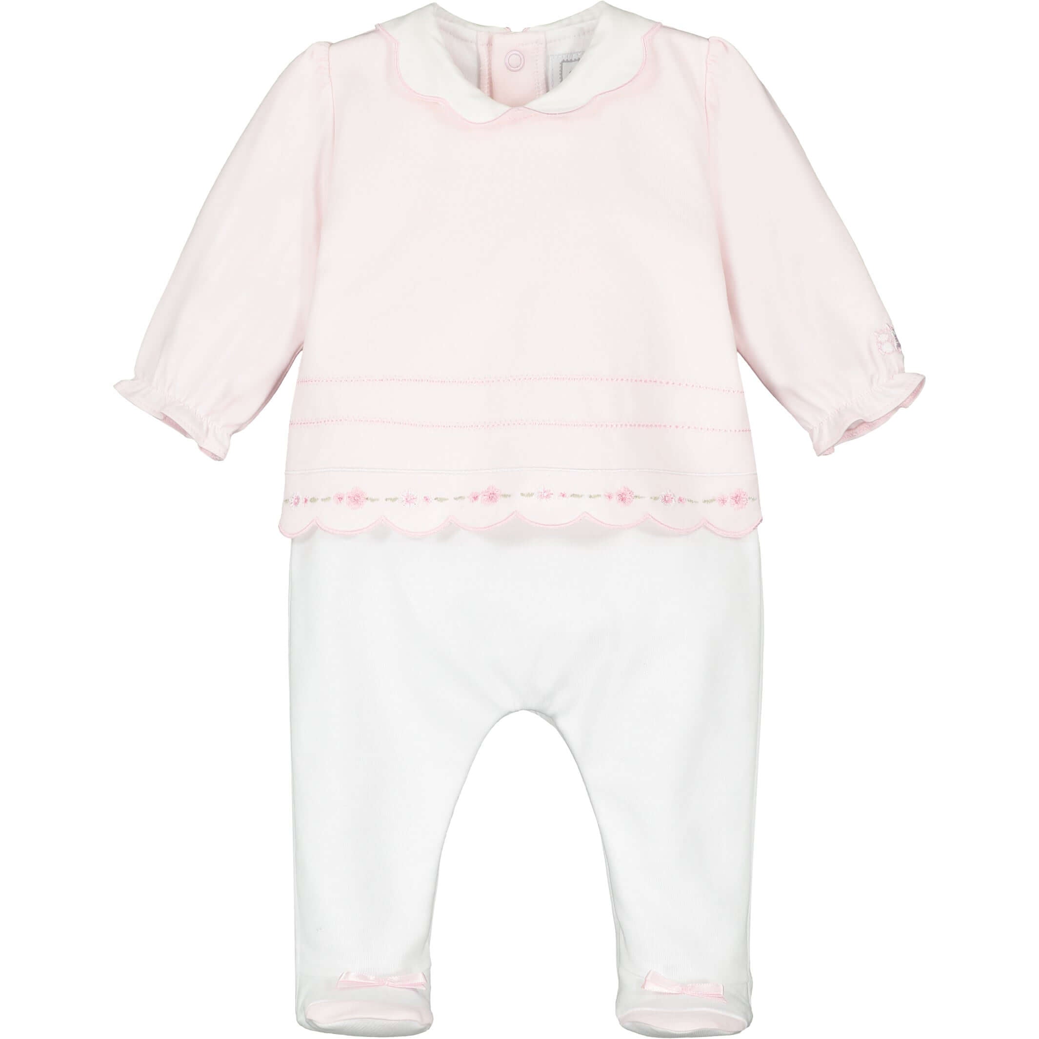 Emile Et Rose Baby Girls Pink Babygrow & Headband