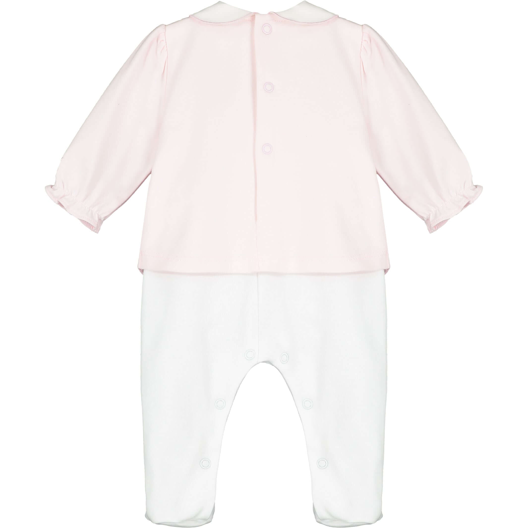 Emile Et Rose Baby Girls Pink Babygrow & Headband