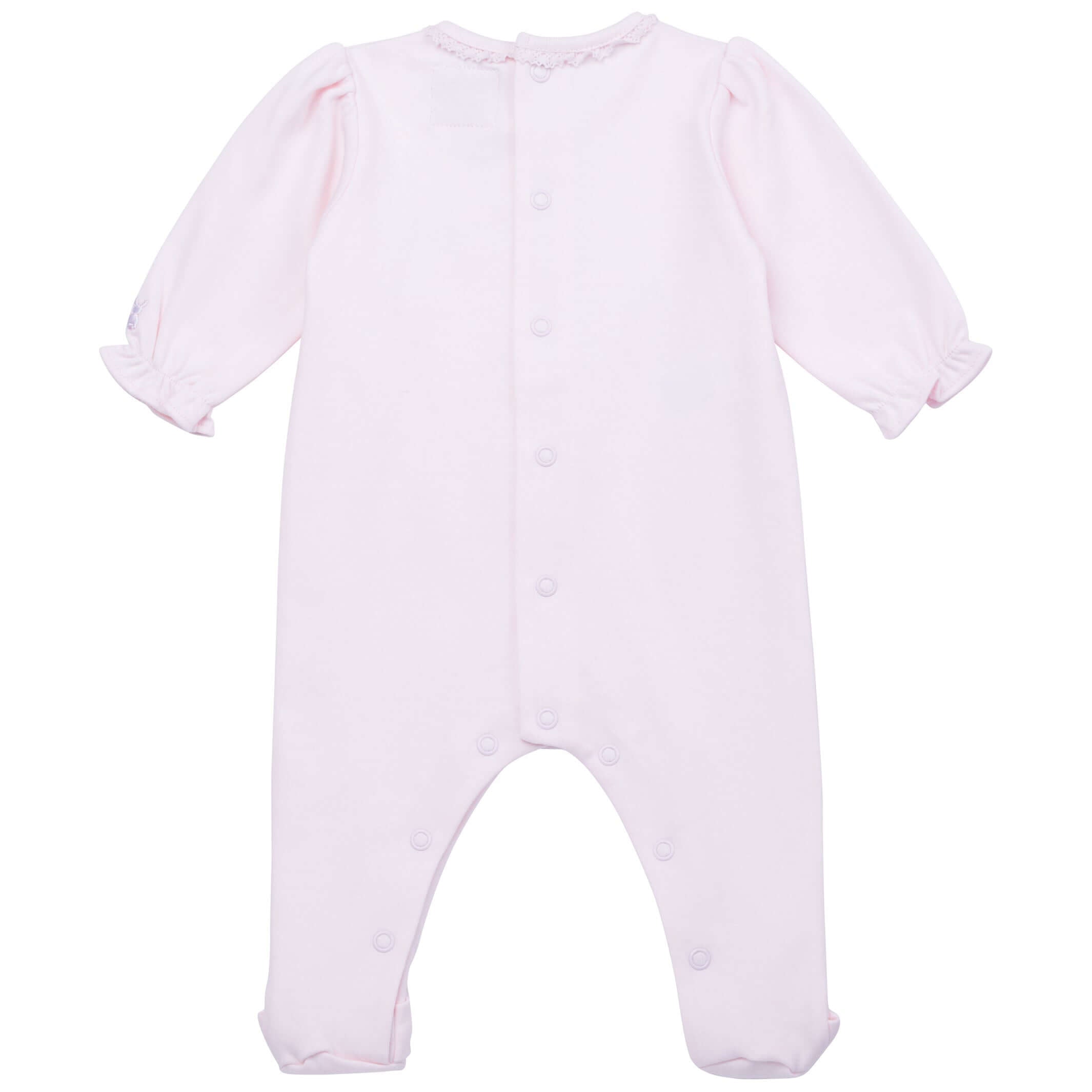 Emile Et Rose Baby Girls Pink Bow Babygrow