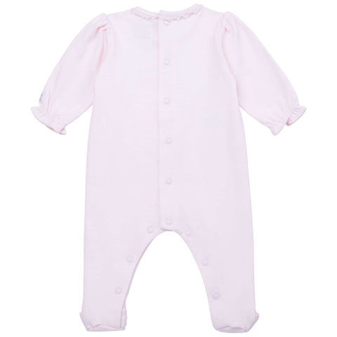 Emile Et Rose Baby Girls Pink Bow Babygrow