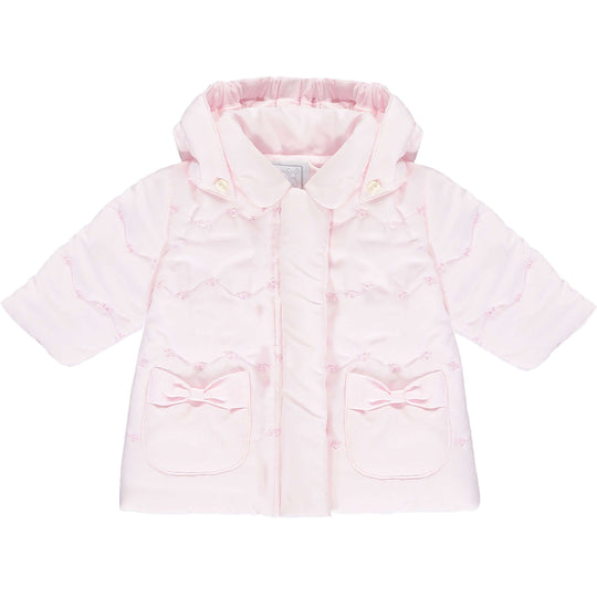 Baby Girls Pink Bow Jacket
