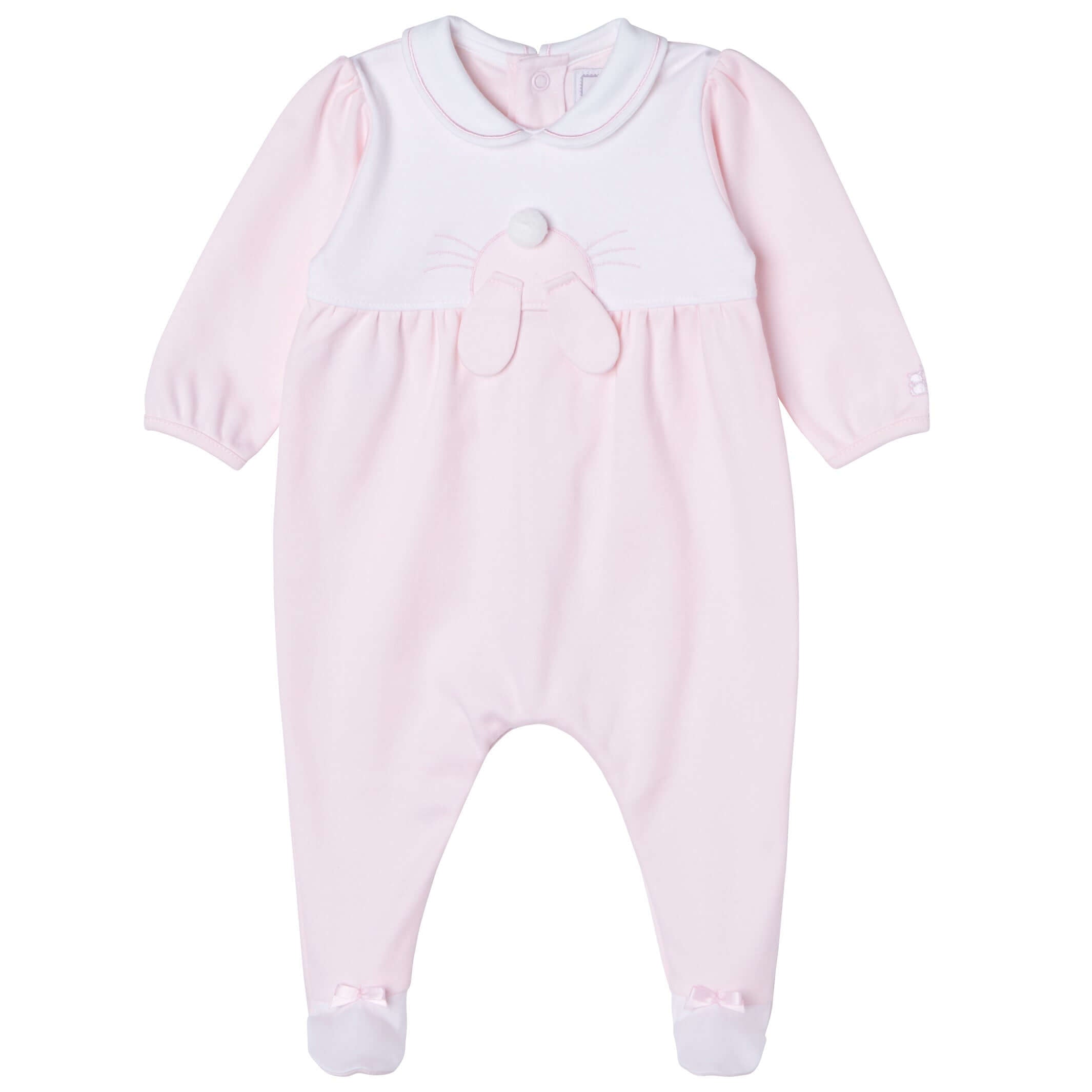 Emile Et Rose Baby Girls Pink Bunny Babygrow